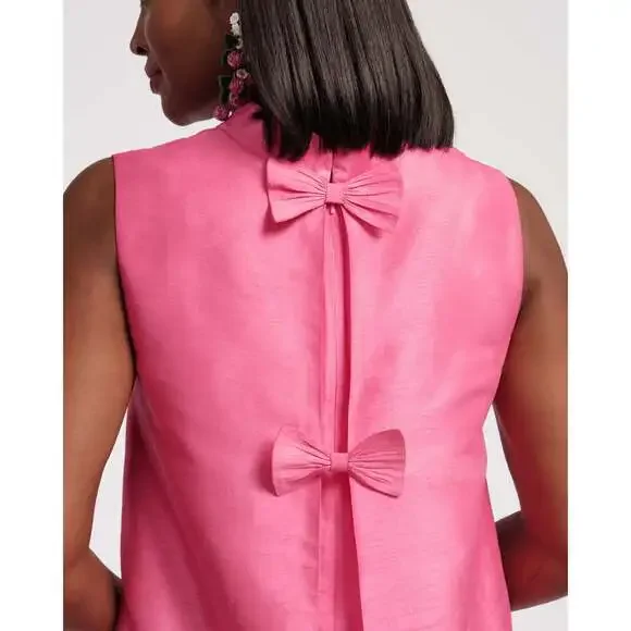 Sleeveless Diplomat Mini Dress - Hot Pink - Picture 4 of 5
